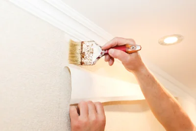Pose de papier peint à Combleux — revêtements muraux et toiles de verre